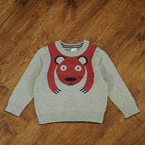 Size 1 Target Knitted 'Bear' Jumper EUC