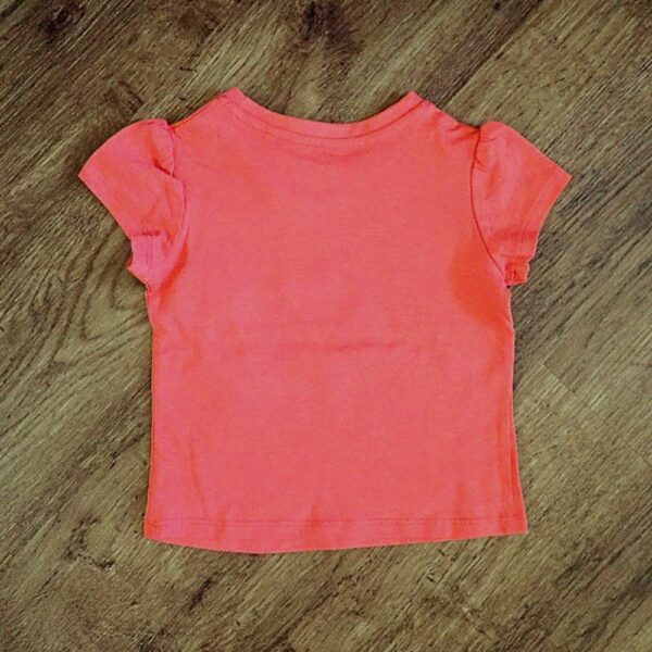 Size 1 Target 'Bird and Flower' Vermilion-Coloured Tee NWT - Image 2