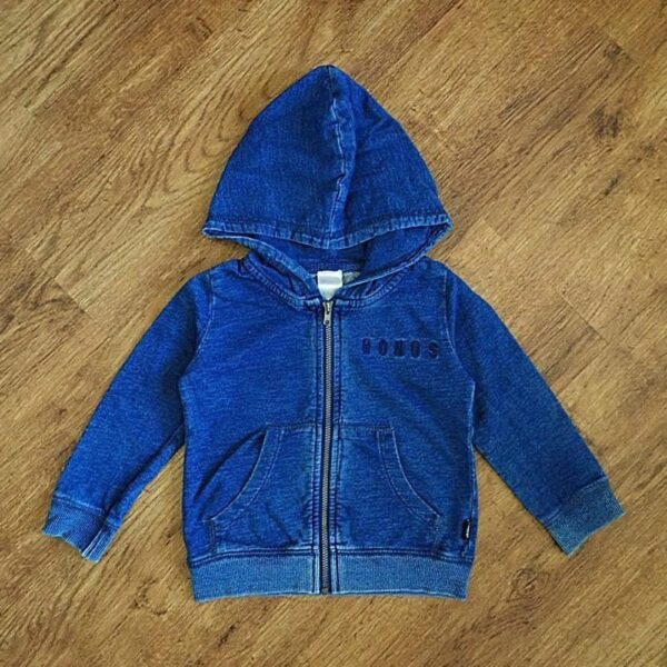 Size 2 Bonds Denim-Look Hoodie EUC