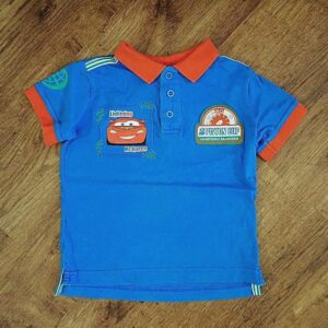 Size 2 Cars 'Lightning McQueen' Polo Shirt EUC