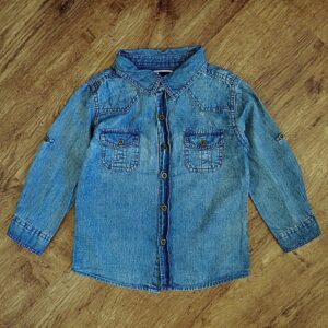Size 2 Cotton On Kids Chambray Long Sleeve Shirt EUC