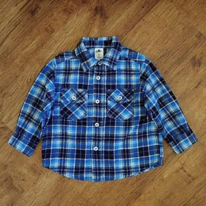 Size 2 H&T Long Sleeve Flannelette Shirt EUC