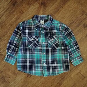 Size 2 H&T Long Sleeve Flannelette Shirt EUC