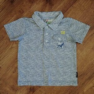 Size 2 Mini Mango Marled Polo Shirt EUC