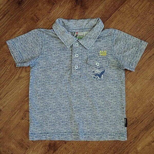 Size 2 Mini Mango Marled Polo Shirt EUC