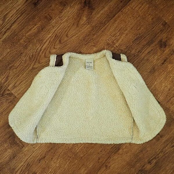 Size 2 Now Microsuede Vest with Sherpa Lining EUC - Image 3