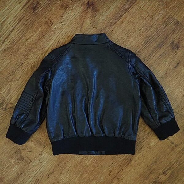 Size 2 Target Black Bomber Jacket EUC - Image 2