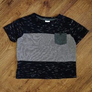 Size 2 Target Black & Grey Marled Tee EUC