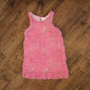 Size 1 Dymples Pink Tulle Sleeveless Dress GUC