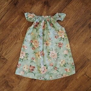 Size 1 Handmade Cotton Smock Dress EUC