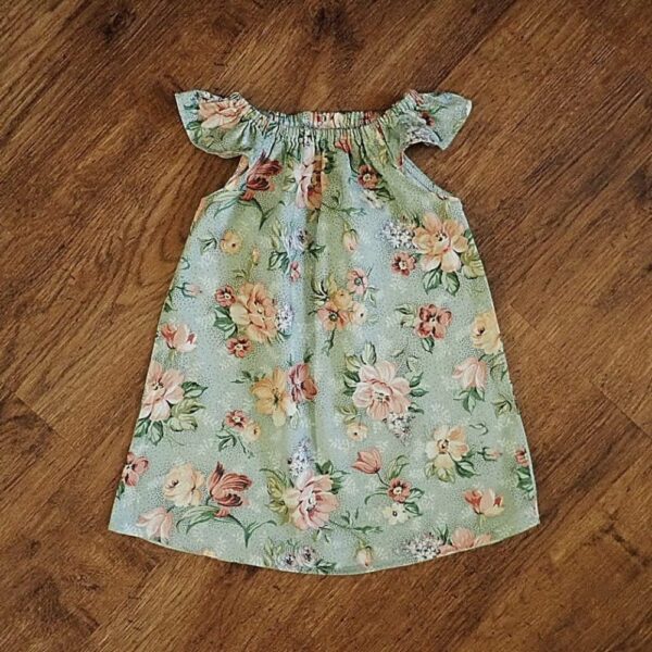 Size 1 Handmade Cotton Smock Dress EUC