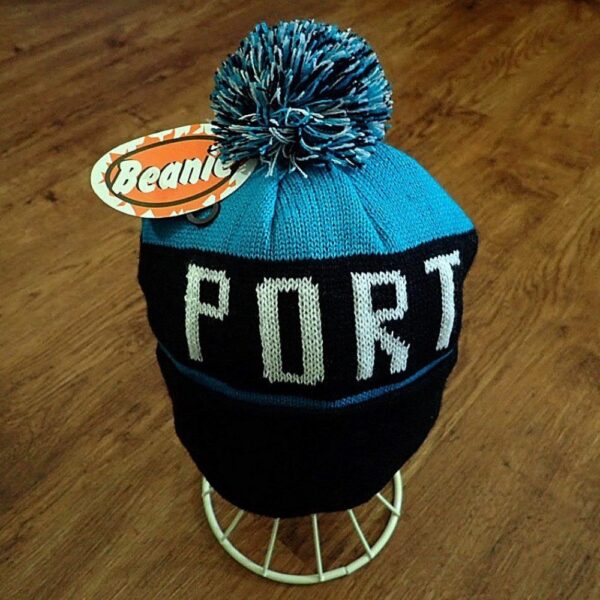 Size 10+ AFL Port Adelaide 'Port' Beanie NWT
