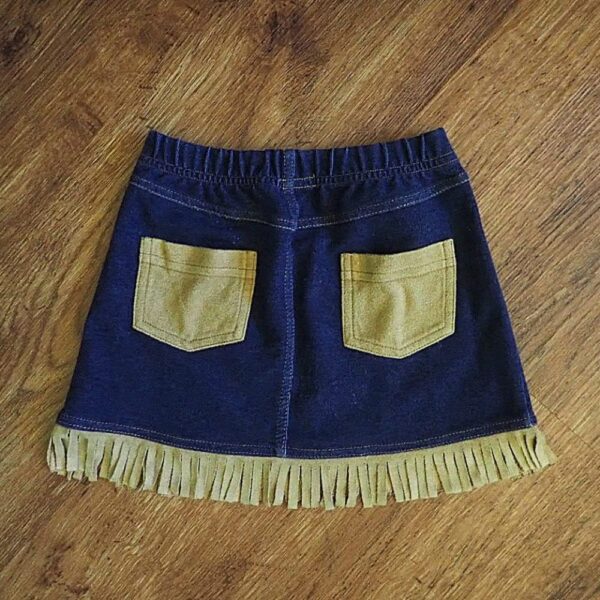 Size 2/3 Stretch Denim Western-Style Skirt EUC - Image 2