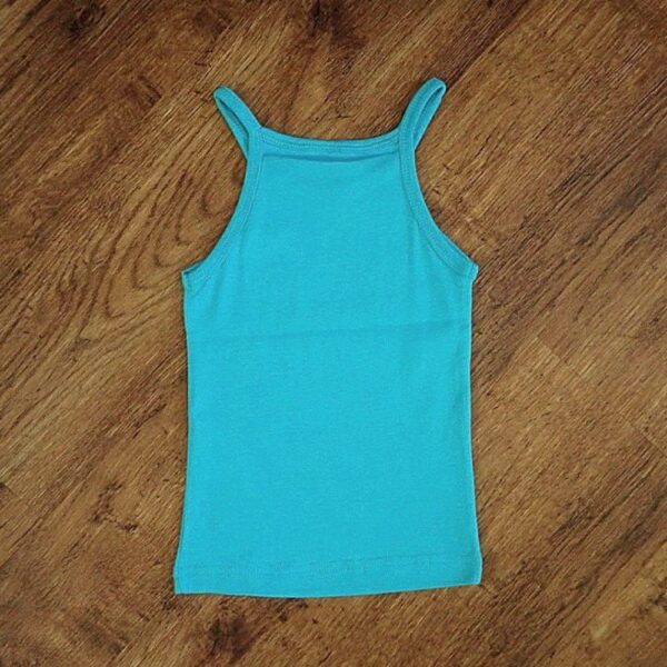 Size 2/3 Neon Aqua-Coloured Tank Top NWT - Image 2