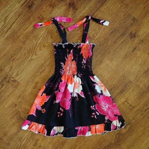 Size 2 Smocked Floral Sundress Dress EUC