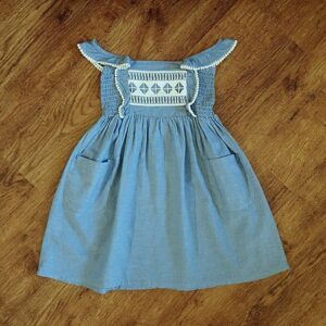 Size 2 Cotton On Kids Chambray Smock Dress EUC