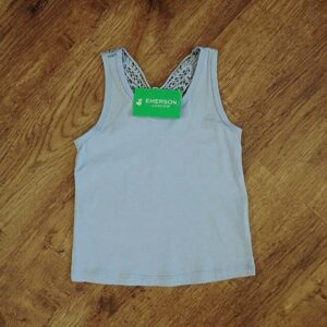 Size 2 Emerson Junior Appliqued Lace Tank Top NWT