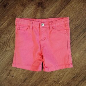 Size 2 Fun Spirit Adjustable Pink Denim Shorts EUC