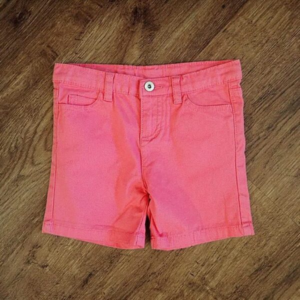 Size 2 Fun Spirit Adjustable Pink Denim Shorts EUC
