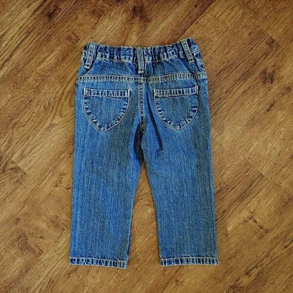 Size 2 H&T Adjustable Blue Denim Jeans GUC - Image 2