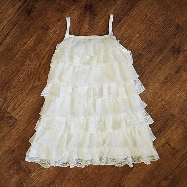 Size 2 H&T Layered White Party Dress EUC - Image 2
