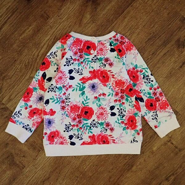 Size 2 Little Me Floral Windcheater EUC - Image 2