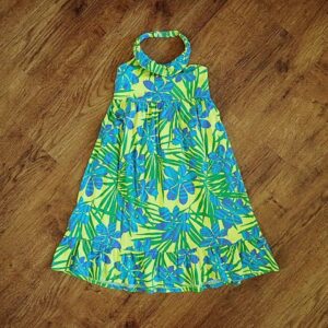 Size 2 OshKosh 'Tropical' Halter-Neck Dress EUC