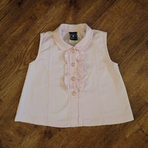 Size 2 Sleeveless Button-Up Shirt by Papoose EUC