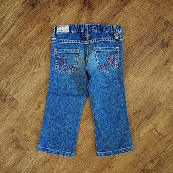 Size 2 Target Adjustable Blue Denim Jeans GUC - Image 2