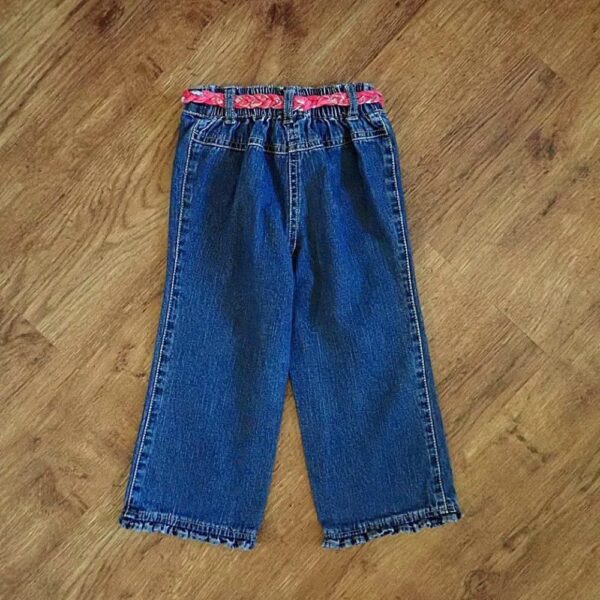 Size 2 Target Denim Jeans with Plaited Sash Belt EUC - Image 2