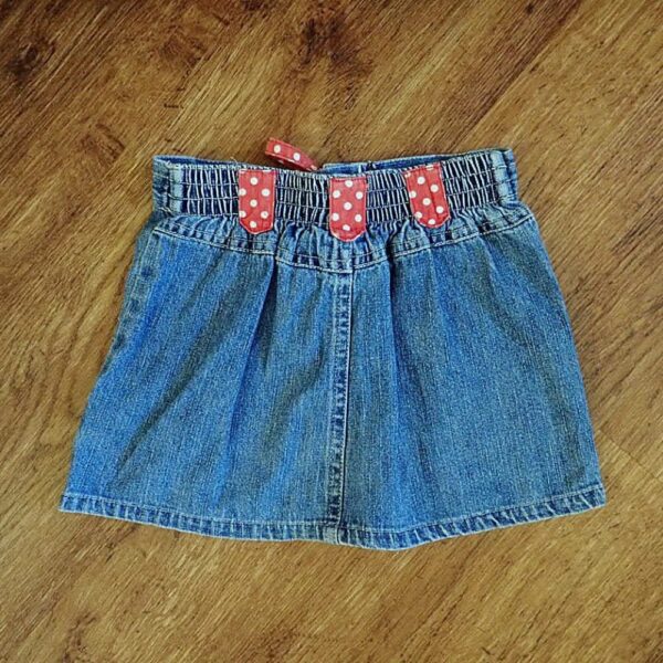 Size 2 The Wiggles Vintage Blue Denim Skirt EUC - Image 2