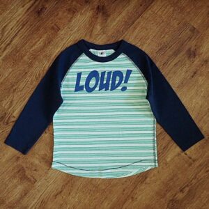 Size 3 H&T 'Loud!' Long Sleeve Tee NOS