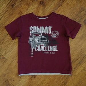 Size 3 H&T 'Summit Challenge' Plum Coloured Tee EUC