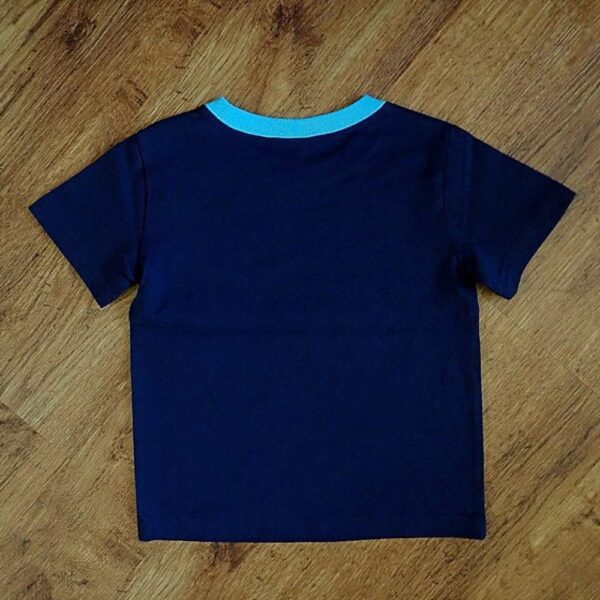 Size 3 Mix Kids 'Surf's Up' Navy Tee NOS - Image 2