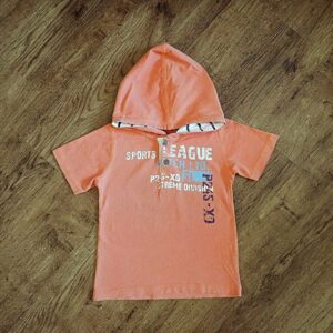 Size 3 Pumpkin Patch 'Sports League' Short Sleeve Hoodie EUC