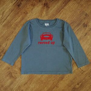 Size 3 Quinn Macool 'Revved Up' Long Sleeve Tee NOS