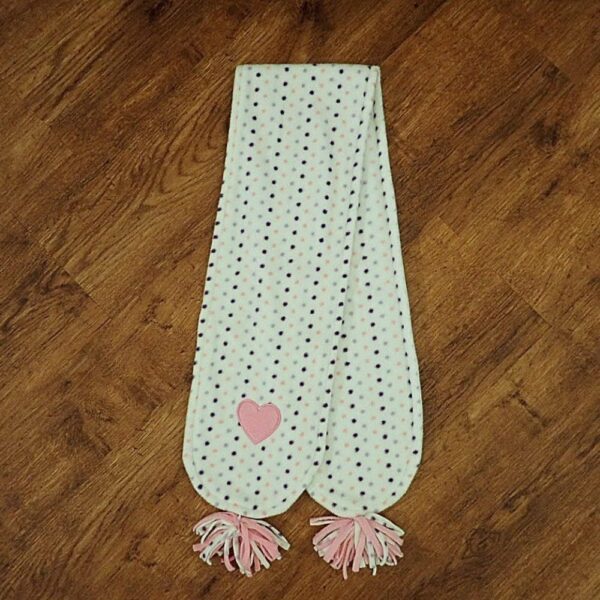 Size 3/6 Pink & Purple Polka Dot Scarf EUC