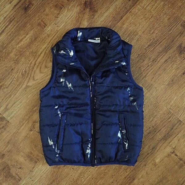 Size 4 B-Collection 'Lightning Bolt' Quilted Puffer Vest NWOT