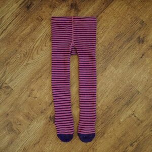 Size 1/2 Target: Navy & Purple Striped Tights GUC