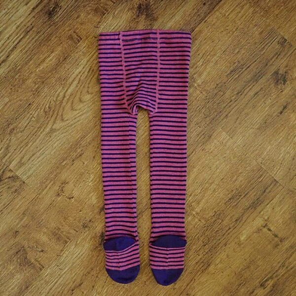 Size 1/2 Target: Navy & Purple Striped Tights GUC - Image 2