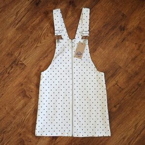Size 10 The 1964 Denim Co White Pinafore Dress NWT