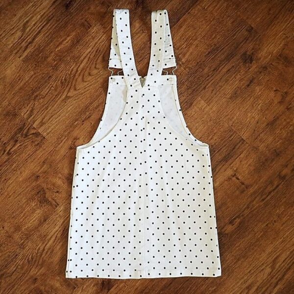 Size 10 The 1964 Denim Co White Pinafore Dress NWT - Image 2