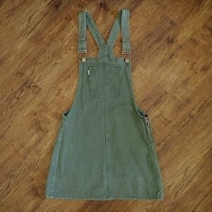 Size 12/14 (Ladies 8) Khaki Pinafore Dress by Used Denim EUC