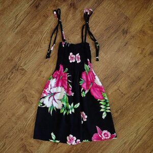 Size 3/4 Brightly Coloured Smocked Floral Sundress EUC