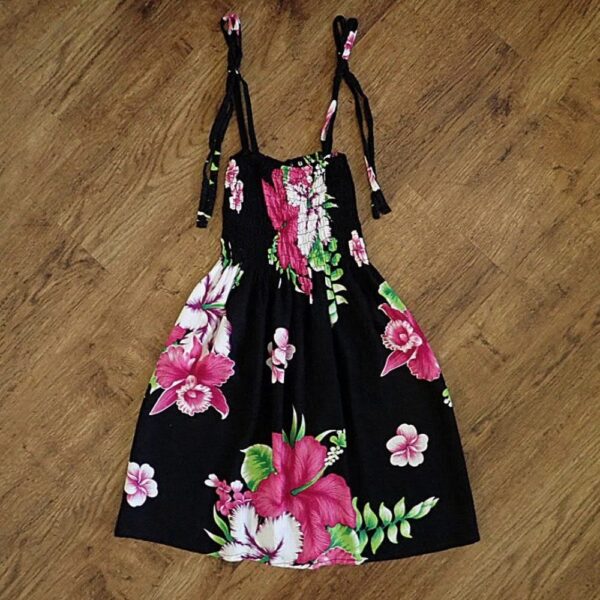 Size 3/4 Brightly Coloured Smocked Floral Sundress EUC - Image 2