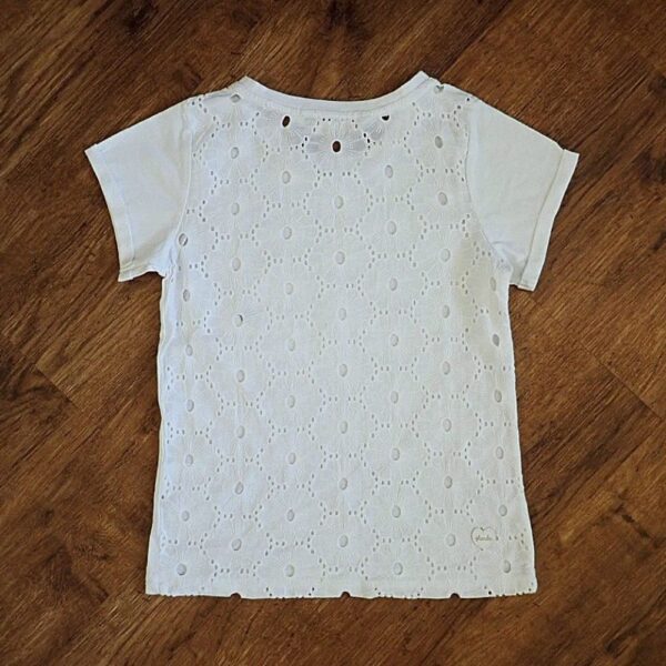 Size 3/4 Ghanda Multicoloured Sequined Fish Tee EUC - Image 2