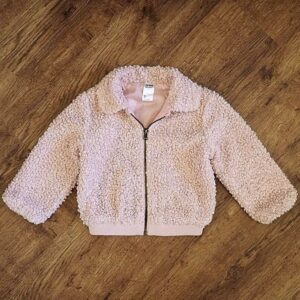 Size 3 Anko Pastel Pink Heavyweight 'Woolly' Jacket EUC