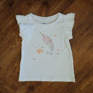 Size 3 Anko White 'Marine Scape' Tee NWOT