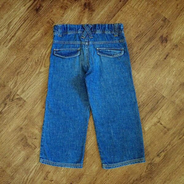 Size 3 Barbie Adjustable Blue Denim Jeans EUC - Image 2