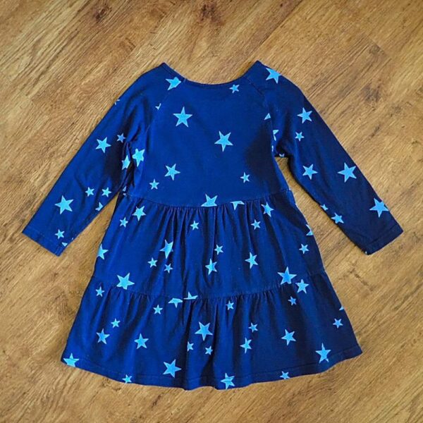 Size 3 Cotton On Kids 'Night Sky' Long Sleeve Dress EUC - Image 2